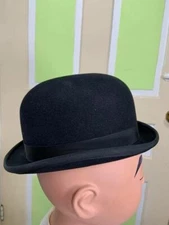 TRESS AND CO MADE IN ENGLAND DERBY HAT 6-1/2 SADDLE SEAT HUNTING SIDESADDLE 