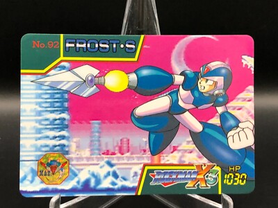 #92 FROST.S Rockman X3 Card TCG Capcom Japan Bandai 1995 Japanese A782