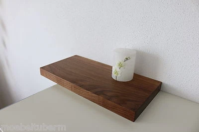 Wandboard Nussbaum Wild Massiv Holz Board Regal Steckboard Regalbrett Brett N - Bild 1 von 4