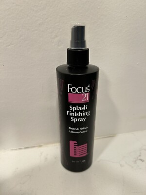 Focus 21 Splash Ultimate Control Finishing Spray 12 Oz Extra Hold RARE! NEW!