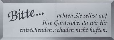 Car Sticker Please Look For Wardrobe No Liability Damages 614 12cm