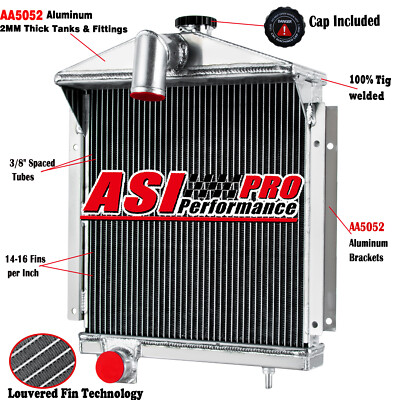 3-Rows Aluminum Radiator For Farmall IH A Super A B BN 358105R91 58124DBX New