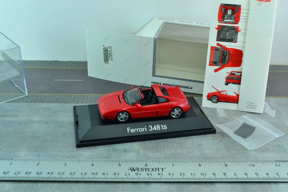Coche Herpa 010207 Ferrari 348 tb rojo escala 1/43 Foto 2 de 3