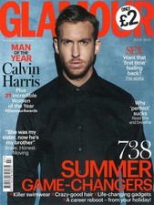 Glamour Magazine July 2015,Calvin Harris,Kate Hudson,Felicity Jones,Kerry NEW
