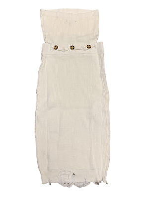 Seroya, Retrofete, Knitted Distressed 2-Piece Dress, White, Size XS, NWT |  eBay