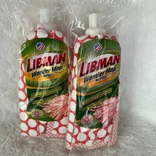 LIBMAN Wonder Mop Refills 2 Packs Machine Washable Brand New RETIRED Made In USA