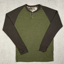 Realtree Green Long Sleeve Thermal Button Size M