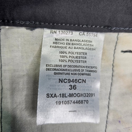 Wrangler Shorts Men's Gray Waist 36 Performance Flat Front Polyester - Picture 11 of 16