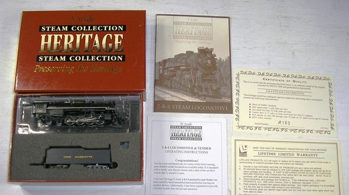 Escala N: Life-Like Heritage 7467 Pere Marquette 2-8-4 Berkshire #1202, TLC | Zustand: New: Other (See Details)
