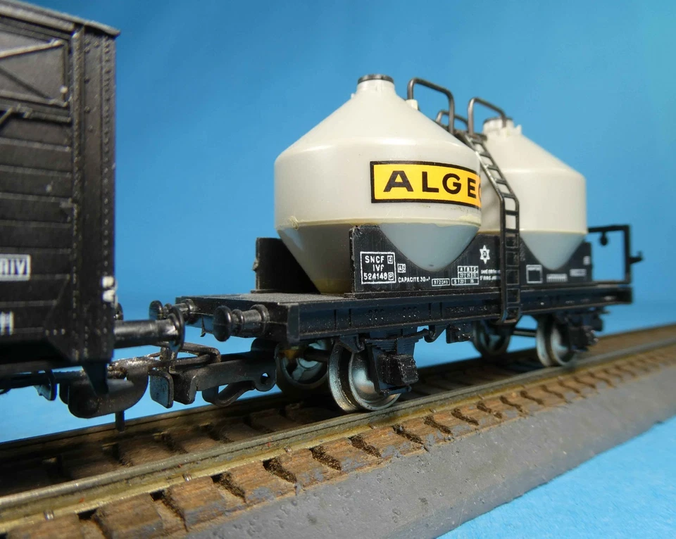 JOUEF HO 8295 ETAT TANK LOCO+2 PIKO SNCF WAGONS+JOUEF ALGECO WAGON -VINTAGE - Image 4 of 4
