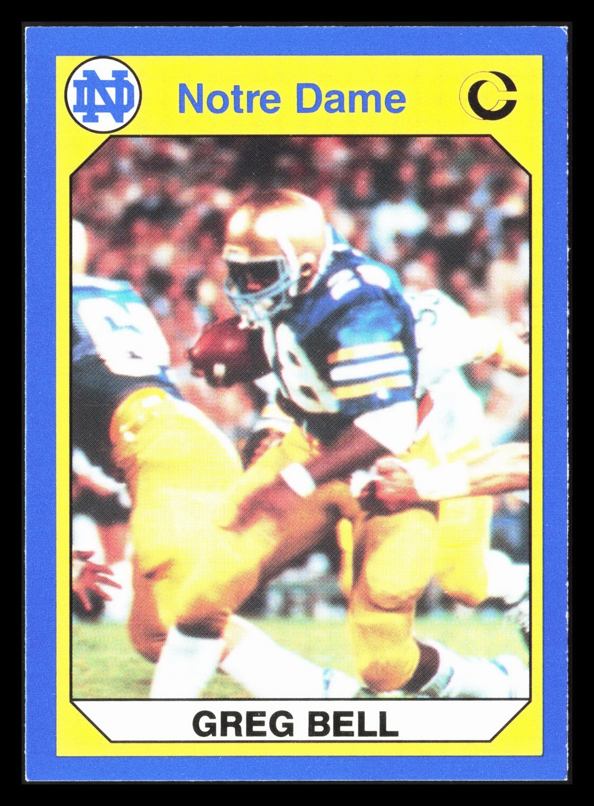 1990 Collegiate Collection University of Notre Dame - Greg Bell #45