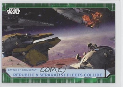 2021 Star Wars Battle Plans Green /99 Republic & Separatist Fleets Collide 2q4