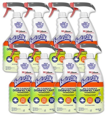 SC Johnson Professional FANTASTIK Disinfectant 32 Fl Oz (Pack of 4)