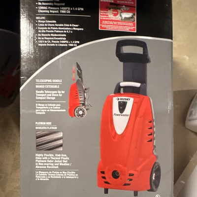 #ad Husky Corded Electric Cold Water Pressure Washer w Telescoping Handle $52.00
