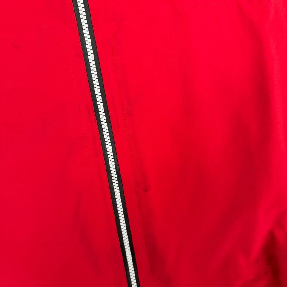 Chaqueta Footjoy Para Hombre XL Roja HydroTour Cremallera Completa Golf Rendimiento Impermeable Logo Foto 4 de 4