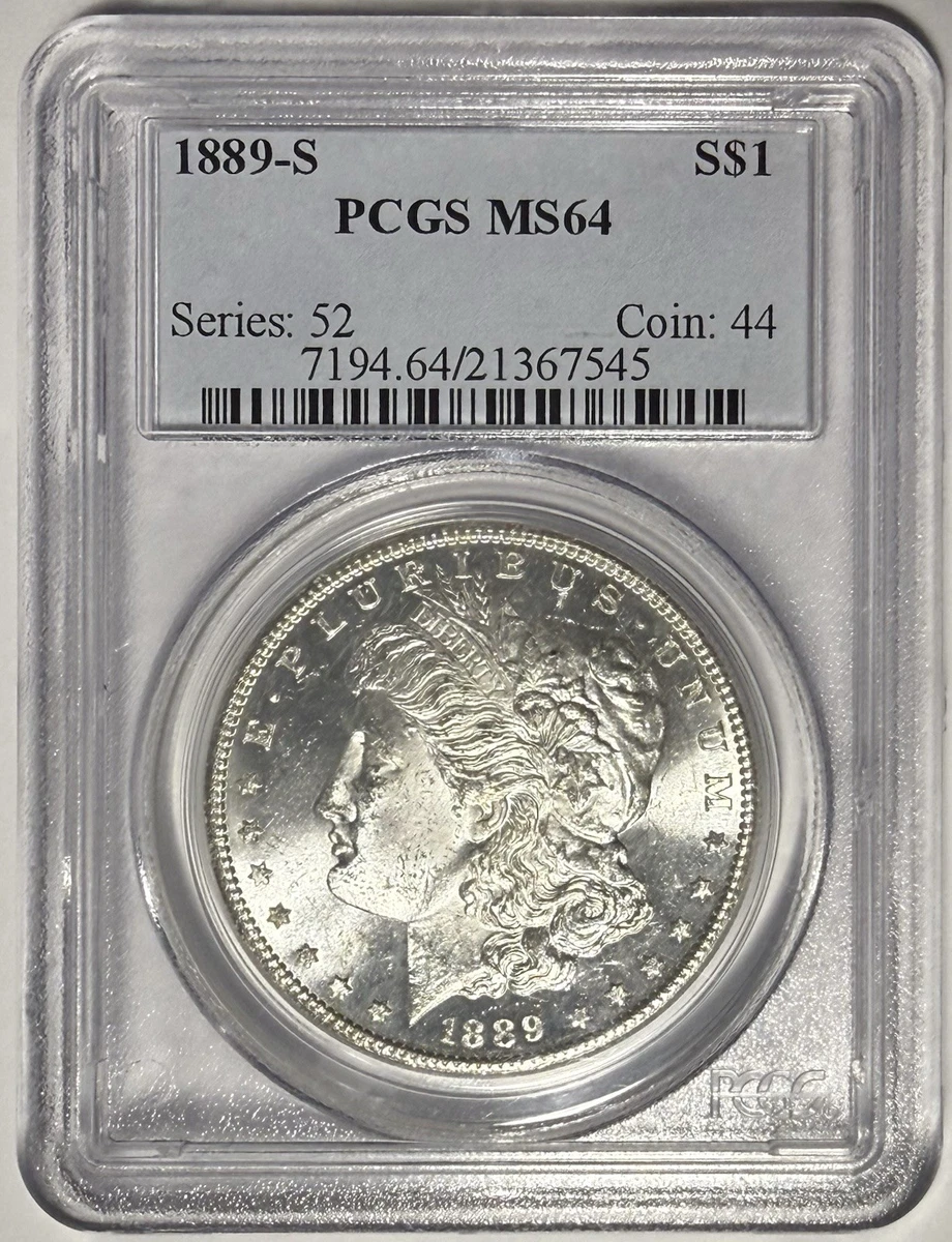 MS 64 Graded 1889 Year Morgan US Dollars (1878-1921) for sale | eBay