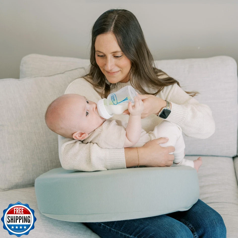 Almohada de apoyo para regazo de alimentación y enfermería Dr. Brown's con funda, memoria premium Foto 4 de 4
