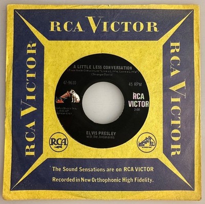 Elvis Presley / A Little Less Conversation / Original 1968 45rpm / VG+++