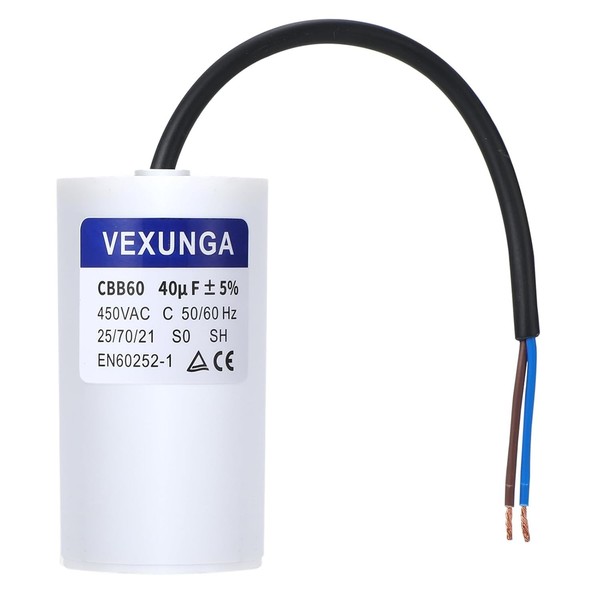Condensador CBB60 40uF 450V CA 450VAC 40 μF 40MFD SH Arranque... 