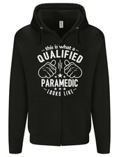 A Qualified Paramedic Looks Like Mens Zip Up Hoodie