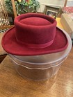 Texas Hatters Austin Texas Hats  Hi-Roller 100 Red BeaverLadies Excellent 19.5” — photo 3
