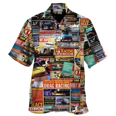 Drag Racing Magazine Hawaiian Shirt Button Up Shirt_fkd_5