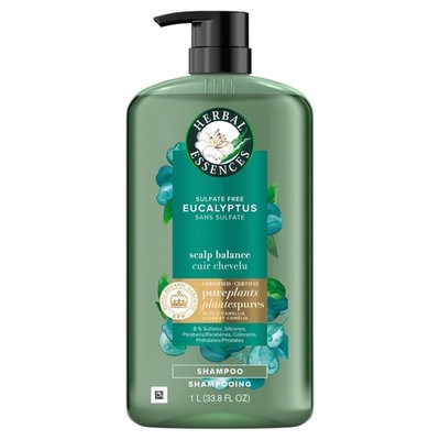 Herbal Essences Shampoo Eucalyptus Scalp Balance Natural Scent Soft 1L NEW