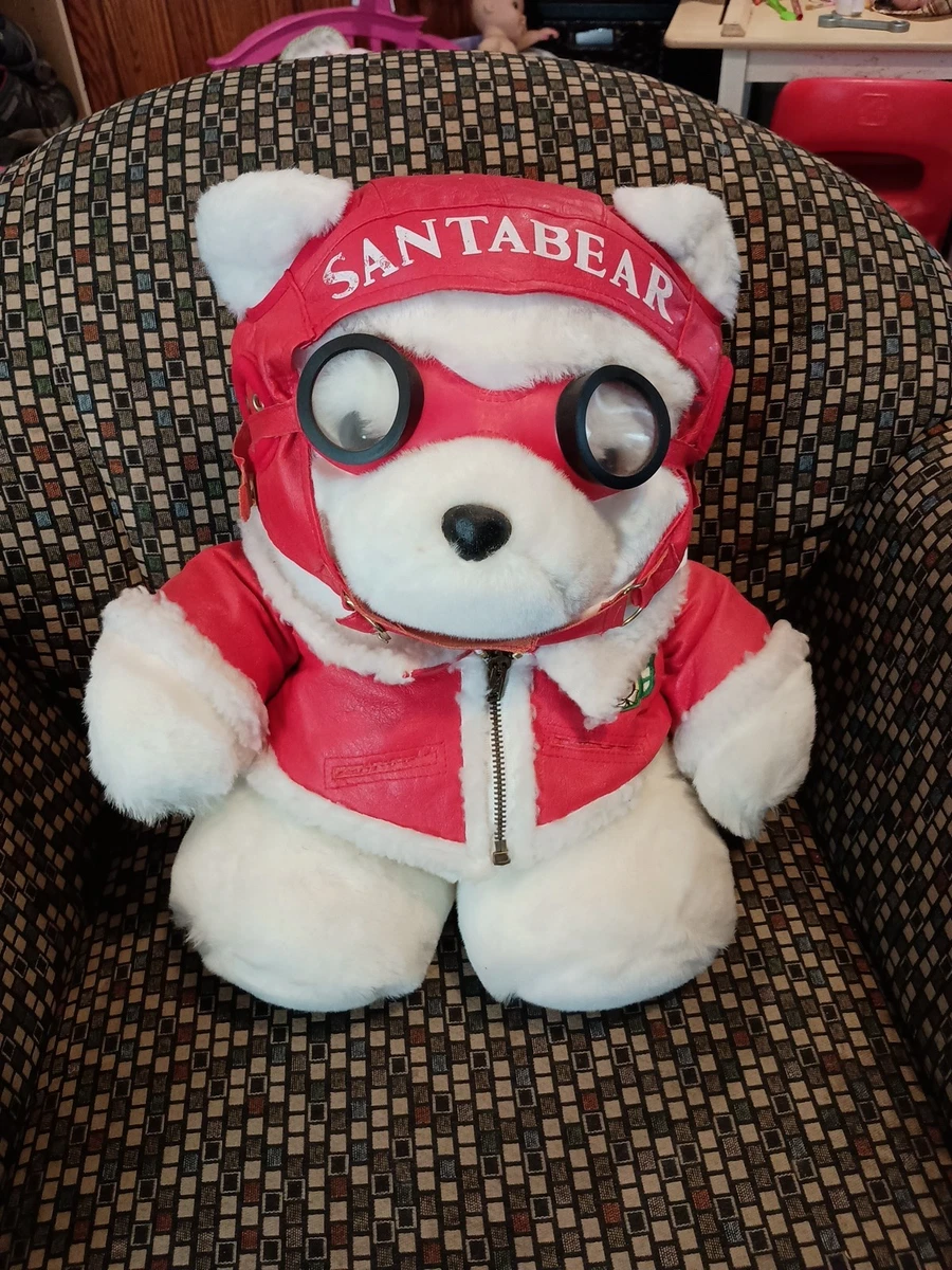 Ours En Peluche Vintage Dayton Hudson 1986 - Ours Polaire Blanc Avec Chapeau Et écharpe