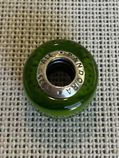 Pandora ALE 925 Sterling Silver Green Murano Glass Charm 