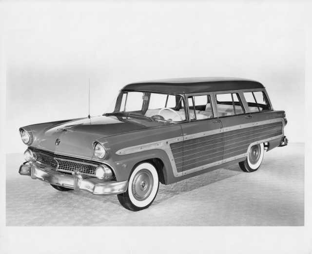 1955 Ford Country Squire Station Wagon Press Photo 0568