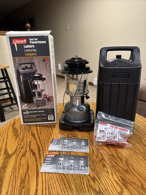 #ad VTG Coleman 295 Powerhouse Dual Fuel Lantern 2 Mantle Brand New Model 295 746T $120.00