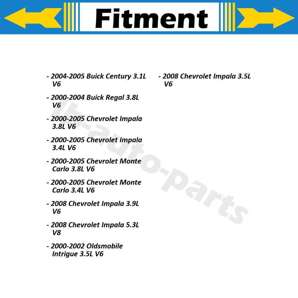 Задний тормозной шланг Raybestos 2x для 2008 Chevrolet Impala 3,9 л - Изображение 2 из 4