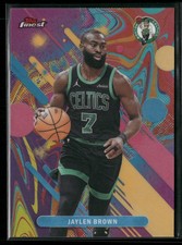 2025-26 Finest #22 Jaylen Brown Oil Spill Refractor