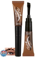 Tattoo Eyebrow Gel Easy Peel Off, 2 Pcs Taupe Waterproof Transfer-proof Brow