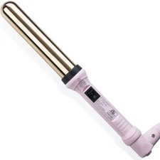 L'ange Hair Curling Wand HT015B 1.25” Blush Pink Lange Curling Iron 