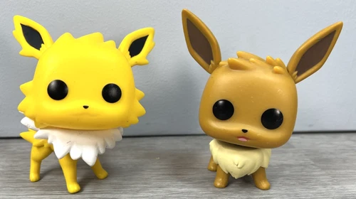 Funko Pop! Vinyl Pokemon Jolteon 628 & Eevee 626 - Lot of 2 - Loose