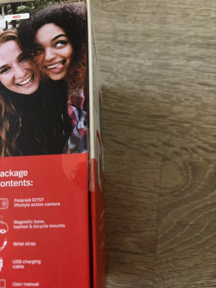 BNIB Polaroid iD757 Lifestyle Sport Action HD Recording Waterproof Camera - RED - Image 2 of 4