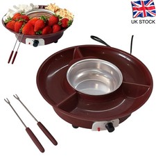 Electric Chocolate Fountain Fondue Set Mini Melting Machine Parties Gift New