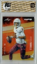Jayden Daniels 2024 Leaf Metal HYPE! #HM-08 Gold 1/1 Proof Rookie Card PGI 10