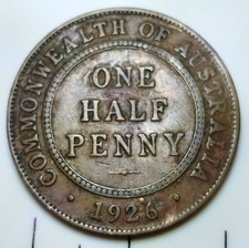 1925 Australian One Half Penny 028