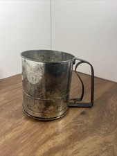 Vintage Androck Flour Sifter Multi Screen Farmhouse Metal Made in USA Decor