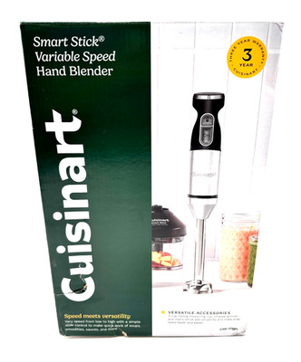 Cuisinart Smart Stick 5-Speed Immersion Blender 3-Cup Chopper Open Box