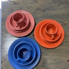 Fiesta Ware 12 pc Place Setting HLC USA Blue Peony Orange