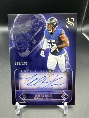 2025 Panini Silhouette TERRELL SUGGS PROFILE SIGNATURES AUTO /199 Ravens