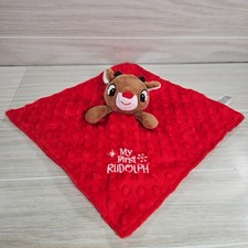 Rudolph the Red Nosed Reindeer My First Rudolph Plush Security Blanket Lovey