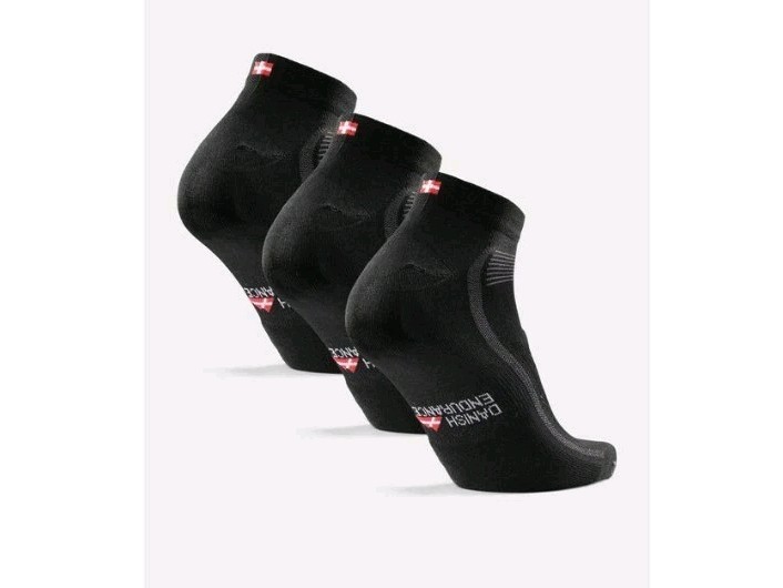 Danish Endurance Cycling Low-Cut Socks 3-pack uk 6-8 UK