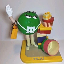 M&M’s World Green Shopper Candy Dispenser Taxi Vintage Collectible SHIPS FREE 