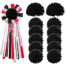 12 Pcs Homecoming Mum Flower - 6.5 Inches Artificial Silk Mums Accessories Ki...