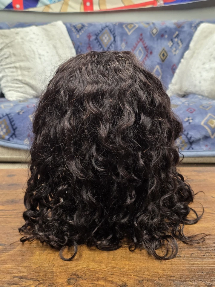 100% Brazilian Human Hair Curly Glueless Headband Wig - Image 2 of 2