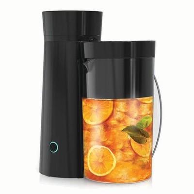 2-Quart Iced Tea & Coffee Maker 8-Cup Capacity Glass Pitcher & Brew Basket